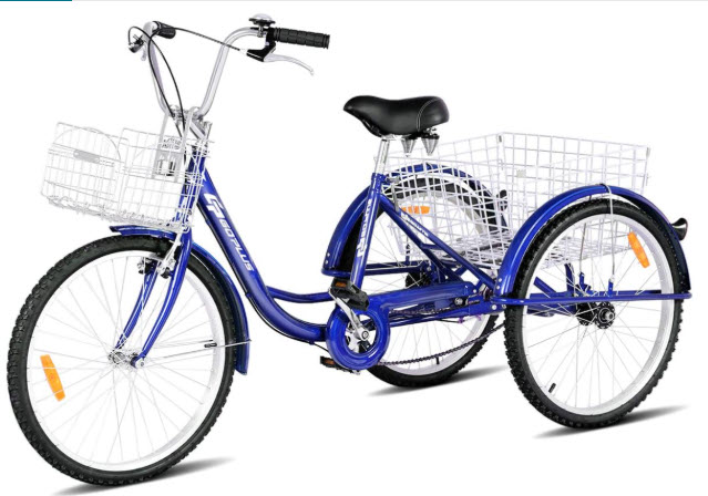 Goplus Adult Folding Tricycle — folding adult tricycle