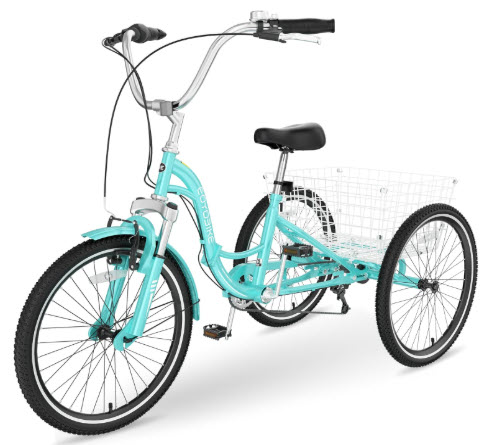 Slsy Adult Folding Tricycle, 7-Speed — folding adult tricycle