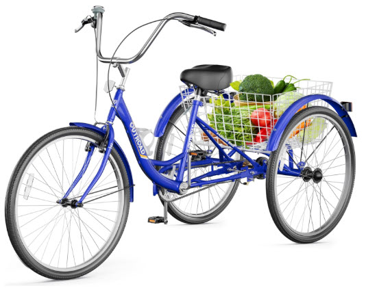 Outroad Adult Tricycle Cruiser — folding adult tricycle